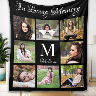 Couverture Polaire In Love Memory Memorial Keepsaké Collage photo