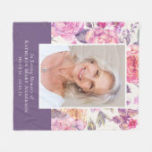 Couverture Polaire In Love Memory Peony Hommage photo (Devant (Horizontal))