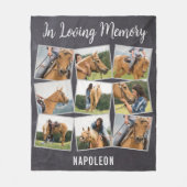 Couverture Polaire In Love Memory Pet Horse Memorial Photo Collage (Devant)