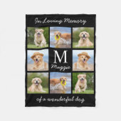 Couverture Polaire In Love Memory Pet Memorial Chien Photo (Devant)