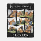 Couverture Polaire In Love Memory Pet Memorial Horse Photo Collage (Devant)