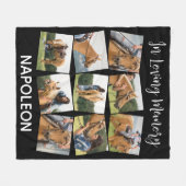 Couverture Polaire In Love Memory Pet Memorial Horse Photo Collage (Devant (Horizontal))