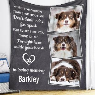 Couverture Polaire In Love Memory Pet Memorial Photo Collage
