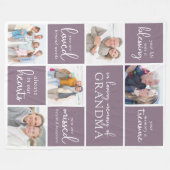 Couverture Polaire In Love Memory Photo Collage Citation commémorativ (Devant (Horizontal))