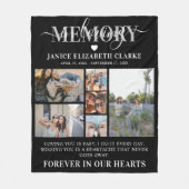 Couverture Polaire In Love Memory Photo Collage Memorial (Devant)