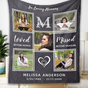 Couverture Polaire In Love Memory Photo Collage Memorial