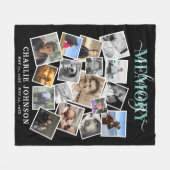 Couverture Polaire In Love Memory Photo Collage Memorial (Devant (Horizontal))