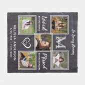 Couverture Polaire In Love Memory Photo Collage Memorial (Devant (Horizontal))