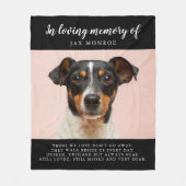 Couverture Polaire In Love Memory Photo Pet Memorial  (Devant)