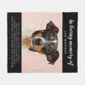 Couverture Polaire In Love Memory Photo Pet Memorial  (Devant (Horizontal))