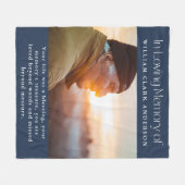 Couverture Polaire In Love Memory Photo Poem Hommage Blanket (Devant (Horizontal))