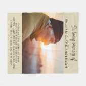 Couverture Polaire In Love Memory Photo Poem Hommage Blanket (Devant (Horizontal))