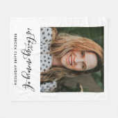 Couverture Polaire In Love Memory Photo Poem Hommage Blanket (Devant (Horizontal))