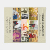Couverture Polaire In Loving Memory Natural Photo Collage (Devant (Horizontal))