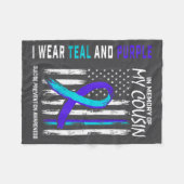 Couverture Polaire In Memory Cousin Suicide Awareness Prevention Amer (Devant (Horizontal))