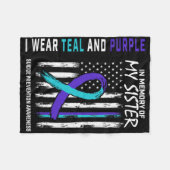 Couverture Polaire In Memory Of My Sister Suicide Awareness Preventio (Devant (Horizontal))