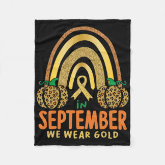 Couverture Polaire In September We Wear Gold Childhood Child Cancer A