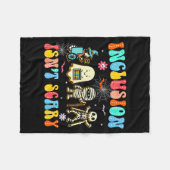 Couverture Polaire Inclusion Isn't Y Halloween Sped Teacher Women Men (Devant (Horizontal))