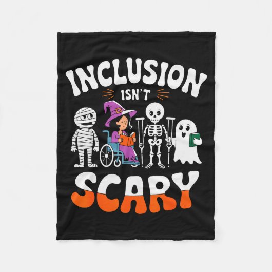 Couverture Polaire Inclusion Isn't Y Sped Halloween Special Education (Devant)