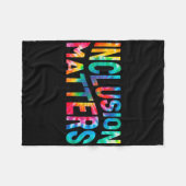 Couverture Polaire Inclusion S Tie Dye Enseignante de l'enseignement  (Devant (Horizontal))