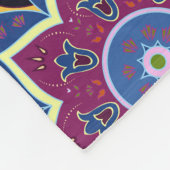 Couverture Polaire Inde Paisley Ornement floral sans joint (Coin)