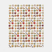 Couverture Polaire Indian Foods Plats Cuisine indienne Illustration (Devant)