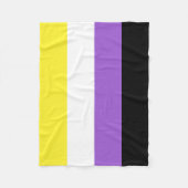 Couverture Polaire Indicateur de fierté non binaire (Devant)