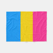 Couverture Polaire Indicateur de fierté Pansexual Arrière - plan de c (Devant (Horizontal))