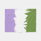 Couverture Polaire Indicateur de la fierté de la genderqueer Abstrait (Devant (Horizontal))