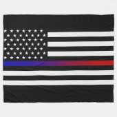 Couverture Polaire Indicateur de ligne mince Lights & Siren (Devant (Horizontal))