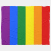 Couverture Polaire Indicateur gay pride (Devant (Horizontal))