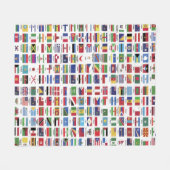 Couverture Polaire Indicateurs mondiaux avec nom de pays (Devant (Horizontal))