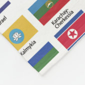 Couverture Polaire Indicateurs mondiaux avec nom de pays (Coin)