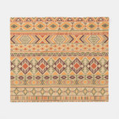 Couverture Polaire Indien péruvien : Tribal Geometry Seamless (Devant (Horizontal))