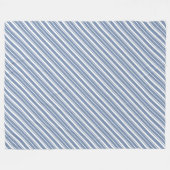 Couverture Polaire Indigo Bleu, Blancs Blancs Blanche Toison Blanche (Devant (Horizontal))