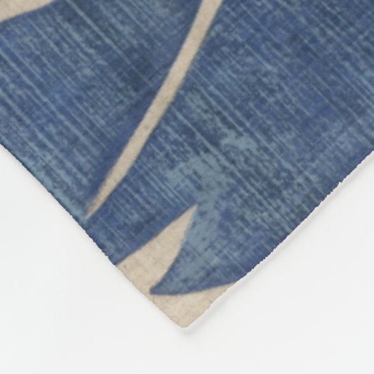 Couverture Polaire Indigo Hibiscus (Coin)