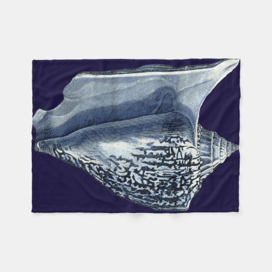 Couverture Polaire Indigo Shells I (Devant (Horizontal))