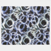 Couverture Polaire indigo shibori recyclé : (Devant (Horizontal))