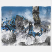 Couverture Polaire Industrial easy art - sci-fi landscape (Devant (Horizontal))