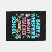 Couverture Polaire Infant Teacher Baby Whisperer Back To School Dayca (Devant (Horizontal))