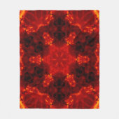 Couverture Polaire Inferno Nexus - Fiery Kaleidoscope Art (Devant)