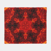Couverture Polaire Inferno Nexus - Fiery Kaleidoscope Art (Devant (Horizontal))