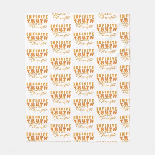 Couverture Polaire Infinite Truth, Gentle Strength Blanket (Devant)