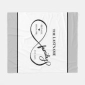 Couverture Polaire Infinity Personalized Family Name and Est. Date (Devant (Horizontal))