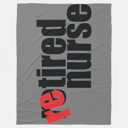 Couverture Polaire infirmière à la retraite (Devant)