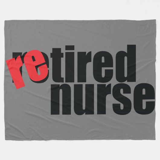 Couverture Polaire infirmière à la retraite (Devant (Horizontal))