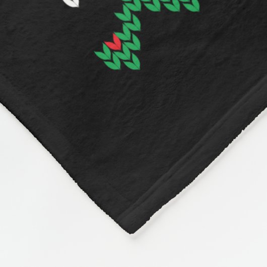 Couverture Polaire Infirmière à pull de Noël (Coin)