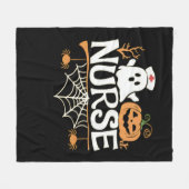 Couverture Polaire Infirmière amusante Halloween Fantôme Design Essen (Devant (Horizontal))
