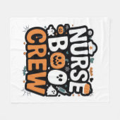 Couverture Polaire Infirmière Boo Crew Halloween Halloween Healthcare (Devant (Horizontal))