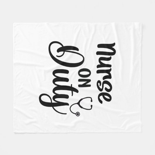 Couverture Polaire Infirmière-cadeau en service (Devant (Horizontal))